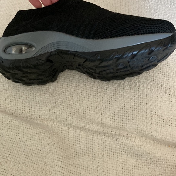 Womens Stretch ribbed block heal slip ins - Picture 7 of 7